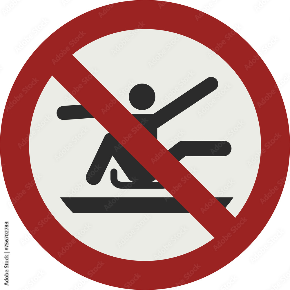 PROHIBITION SIGN PICTOGRAM, DO NOT STRETCH OUT OF TOBOGGAN ISO 7010 – P046, PNG PROHIBITION SIGN PICTOGRAM, DO NOT STRETCH OUT OF TOBOGGAN ISO 7010 – P046, PNG