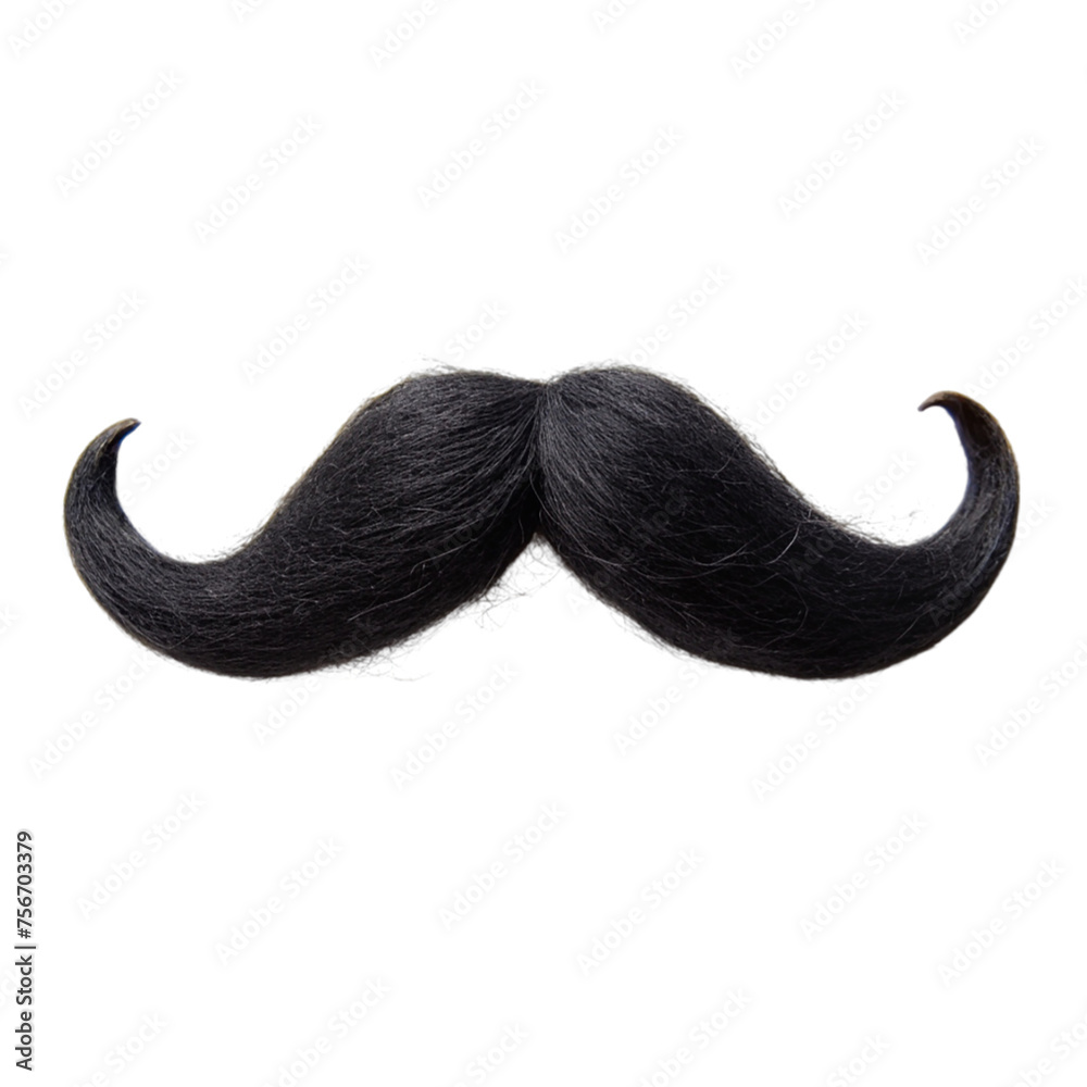 Mustache isolated on transparent background. Mustache isolated on transparent background.