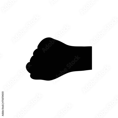 Hand gesture silhouette