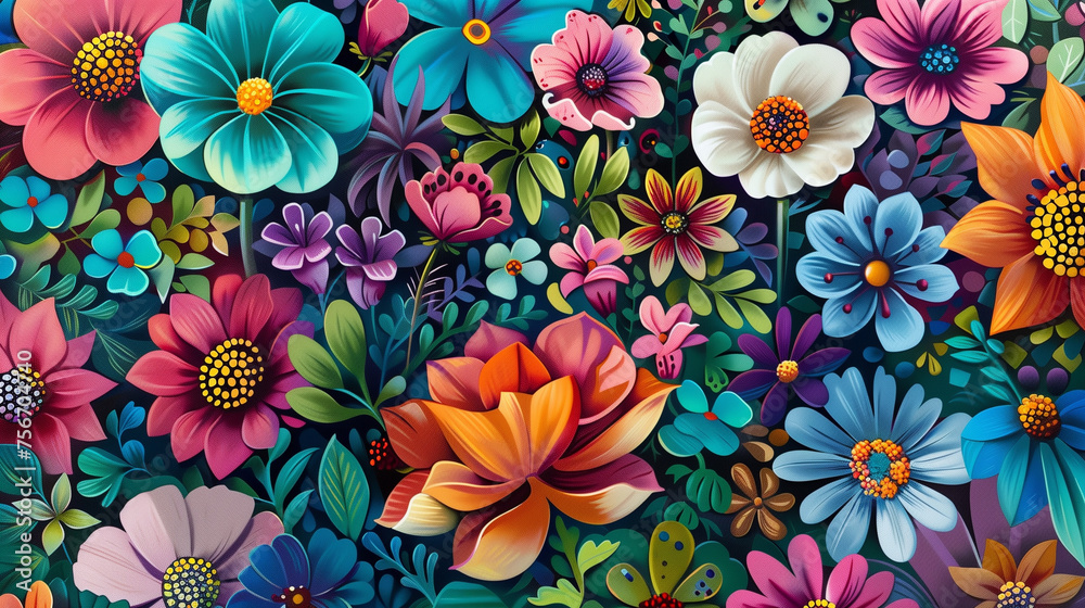 Red and yellow flower. AI generated art illustration. Red and yellow flower. AI generated art illustration.