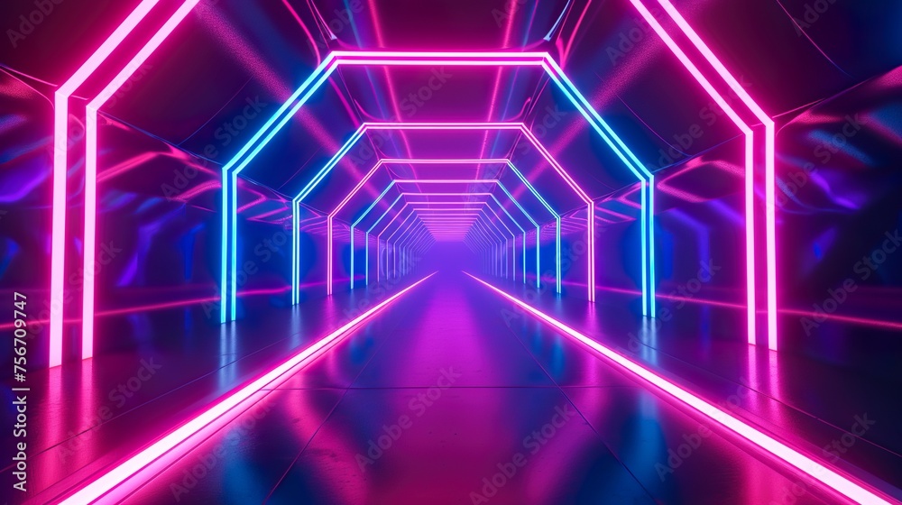hyper harp tunnel futuristic neon futuristic background hyper harp tunnel futuristic neon futuristic background