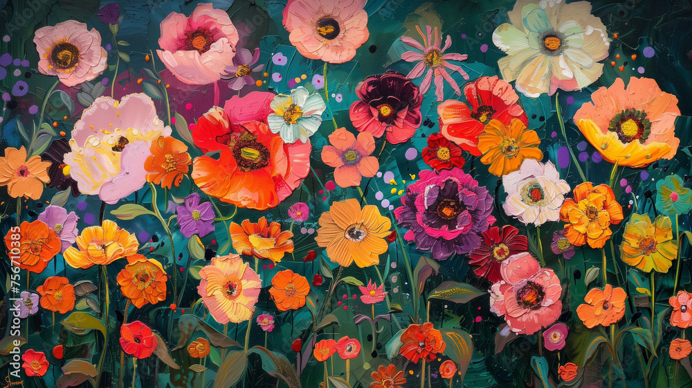 Red and yellow flower. AI generated art illustration. Red and yellow flower. AI generated art illustration.