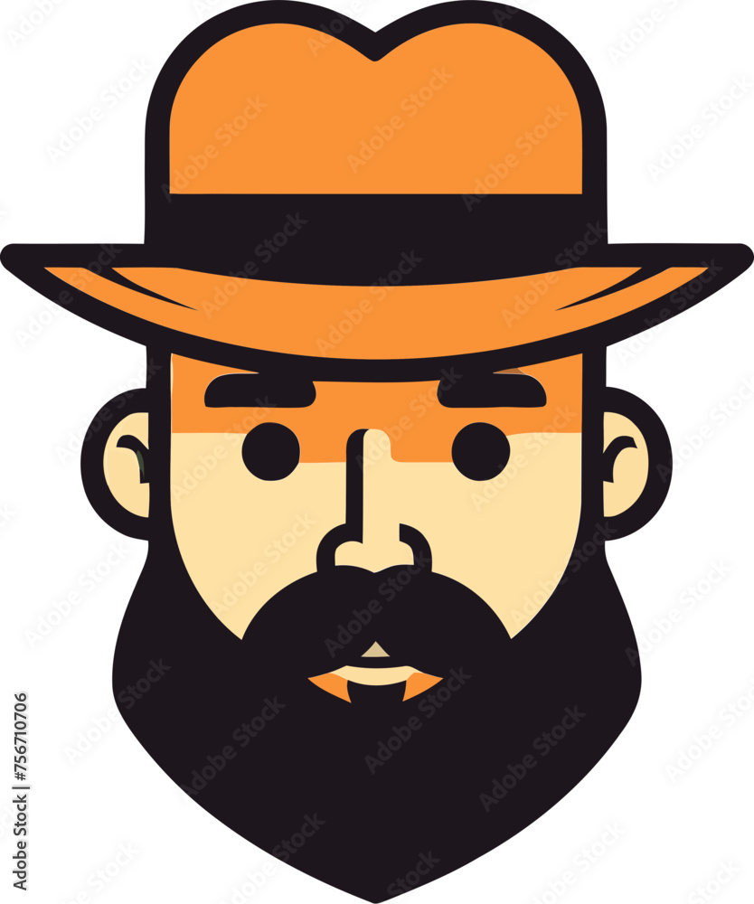 Retro Revival Vintage Inspired Man Vector with Retro Flair