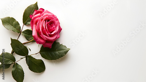 Full frame floral arrangement with Selective focus shot of a pink rose blossom. High angle closeup shot of a beautiful bloomed pink rose, Generative Ai