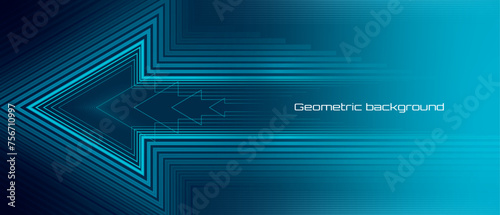 Modern geometric illustration with stylized arrows.