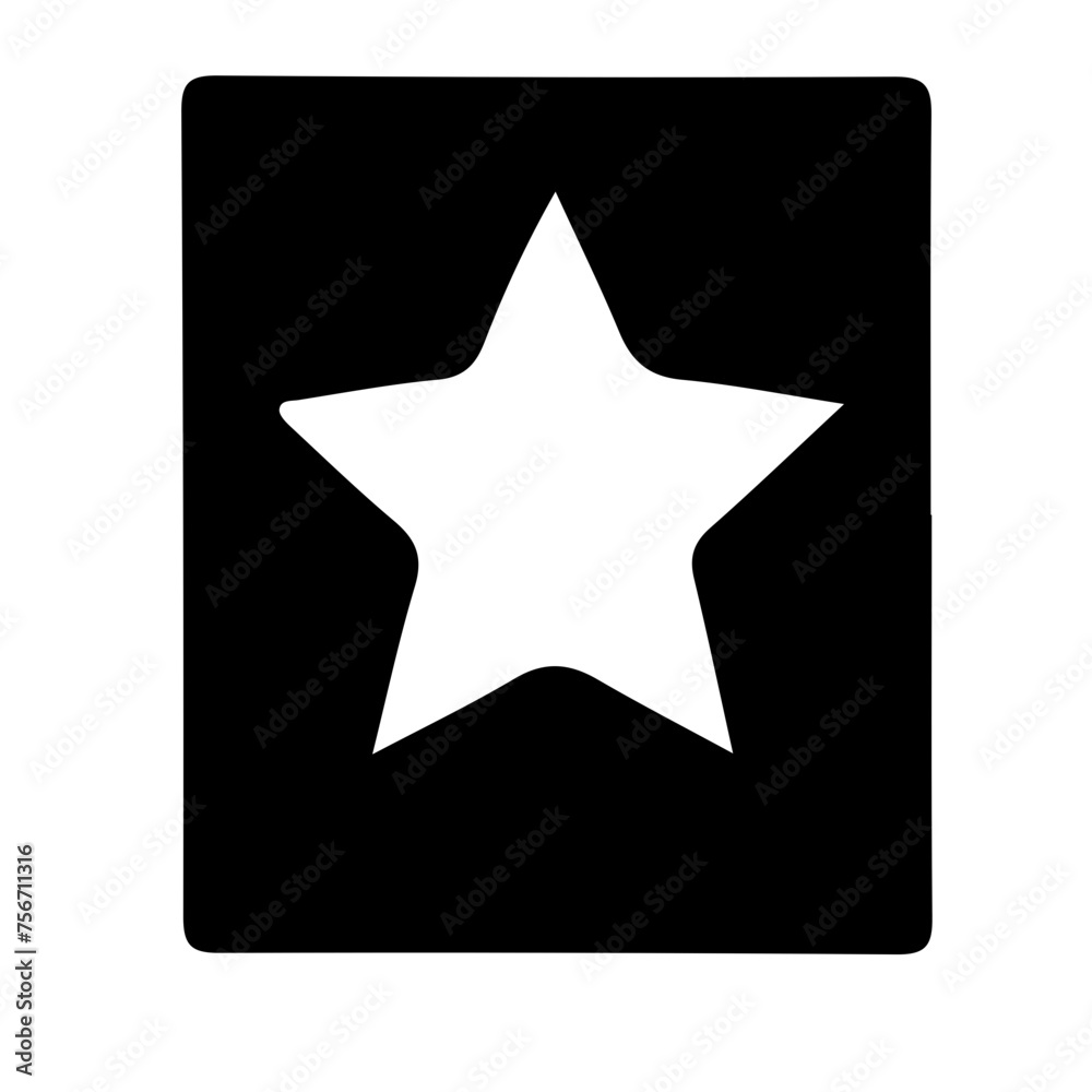 Fototapeta premium star icon silhouette