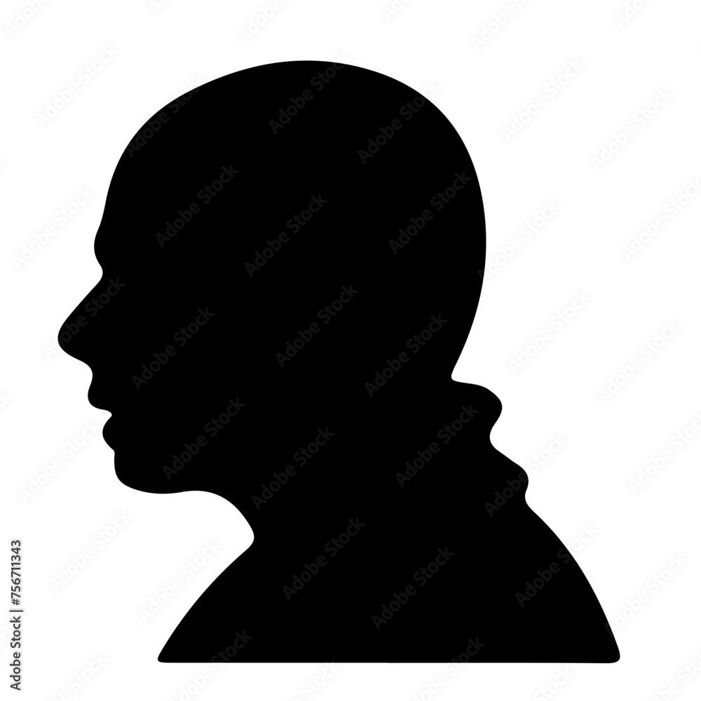 silhouette of head silhouette of head