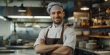 chef male in the kitchen Generative AI
