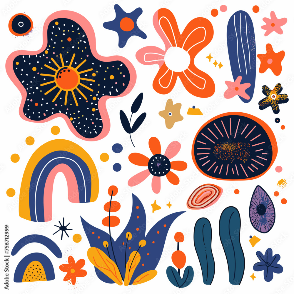 Retro Groove - Abstract Shapes Collection
