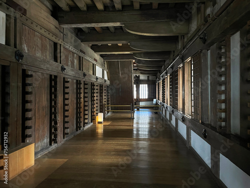 Cultural Tapestry: Inner wooden architecture of Himeji Catsle, Hyōgo Prefecture, Japan