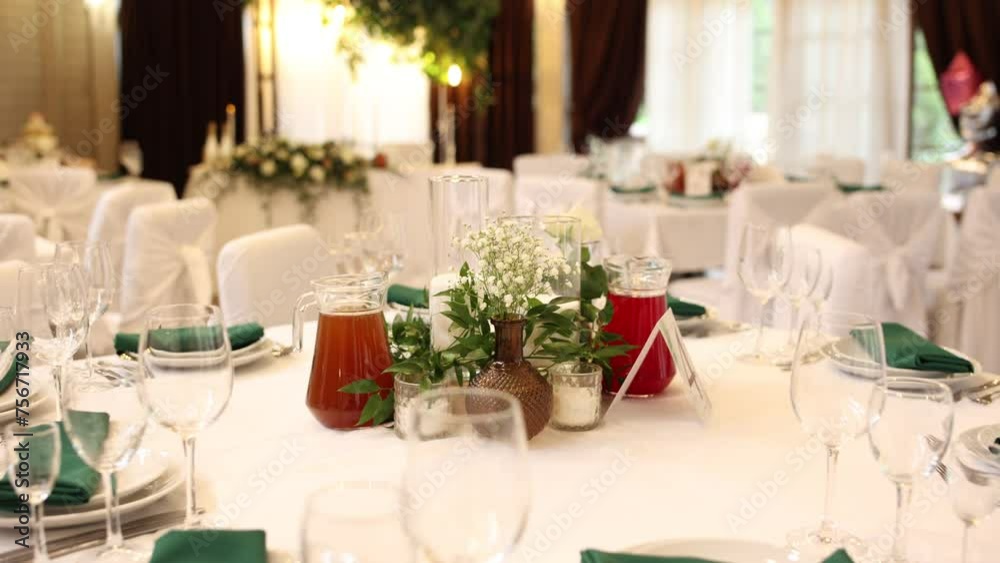 table decoration in a restaurant for a wedding banquet table decoration in a restaurant for a wedding banquet