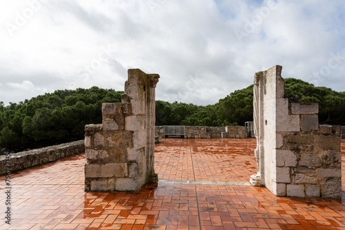interior of the castle of San Giorgio located on the highest hill in the historic center of the city