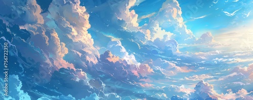 sky background.