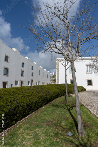 Obraz na płótnie Interior of the courtyard of the Citadel of the Palace of Cascais w salonie