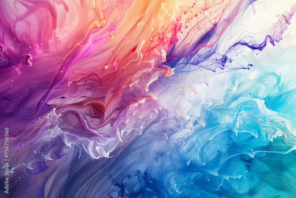 4k abstract background with vibrant splash of colors Combining digital art and texture to create a visually stunning design 4k abstract background with vibrant splash of colors Combining digital art and texture to create a visually stunning design