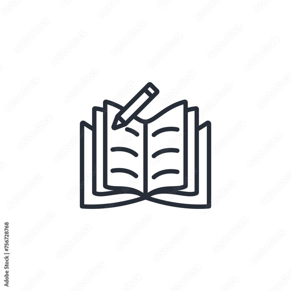 book icon. vector.Editable stroke.linear style sign for use web design,logo.Symbol illustration. book icon. vector.Editable stroke.linear style sign for use web design,logo.Symbol illustration.