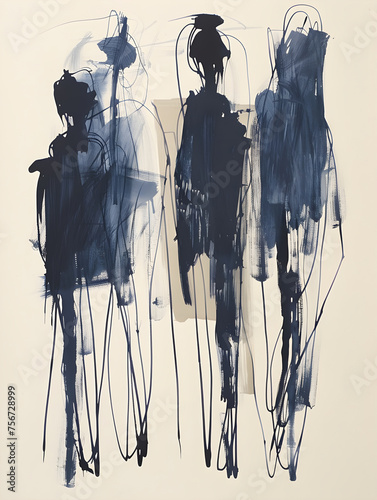 Fototapeta Naklejka Na Ścianę i Meble -  Abstract minimalist painting