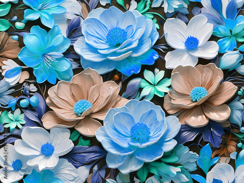Elegant beautiful flowers texture for delicate art