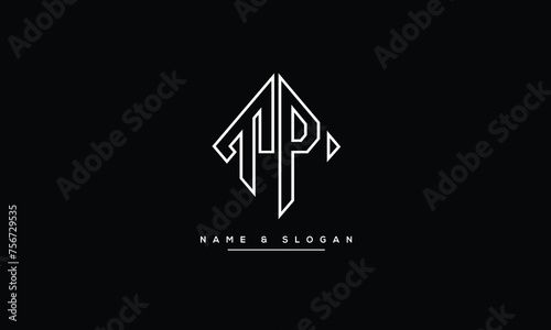 TP, PT, T, P, Abstract Letters Logo Monogram