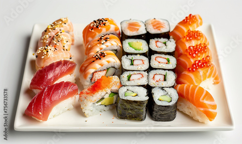 Gourmet Dining Experience: Delicious Fresh Sushi Rolls