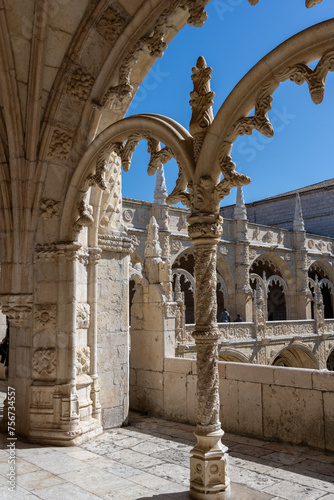 Obraz na płótnie The Jerónimos Monastery is located in the neighborhood w salonie