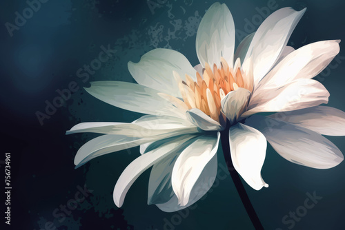 vector image of A close-up of a flower