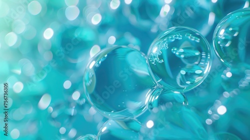 A bunch of bubbles floating on top of each other. Perfect for adding a playful touch to your design projects