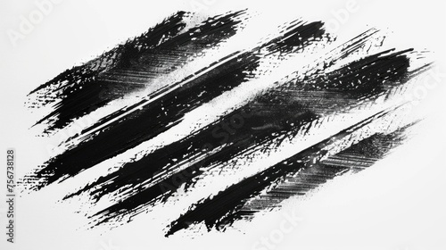 Abstract black and white brush stroke. Suitable for artistic projects