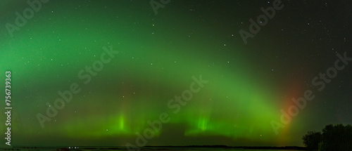 Strong northern lights in the sky in Latvia © Normunds