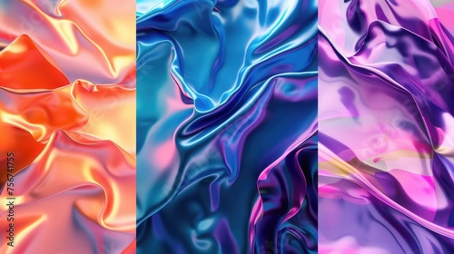 Collection of four different colored backgrounds for various design projects
