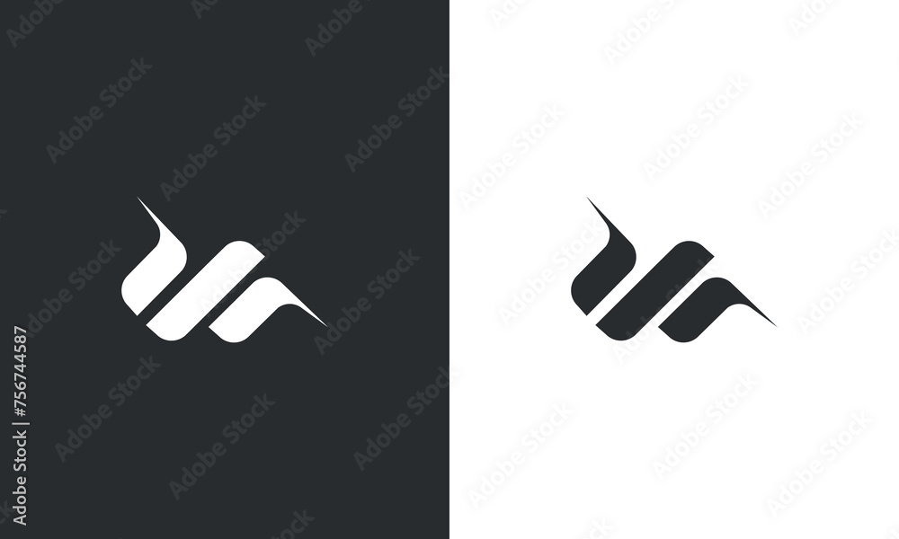 initial w monogram logo design vector illustration initial w monogram logo design vector illustration