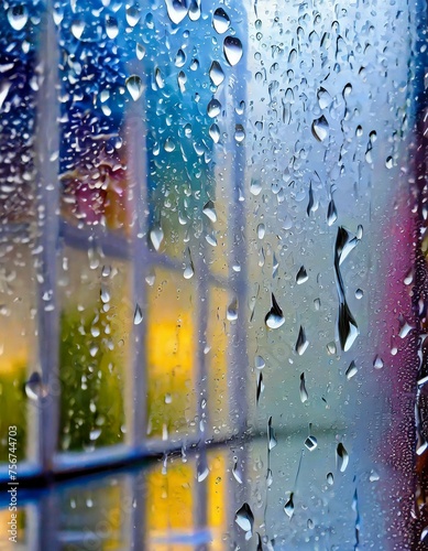rain drops on window © Duy