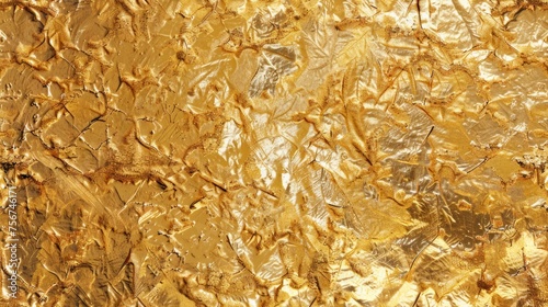Gold Leaf Texture Tile Generative AI