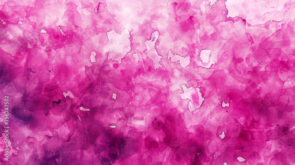 Fototapeta premium Fuchsia Watercolor Background Generative AI
