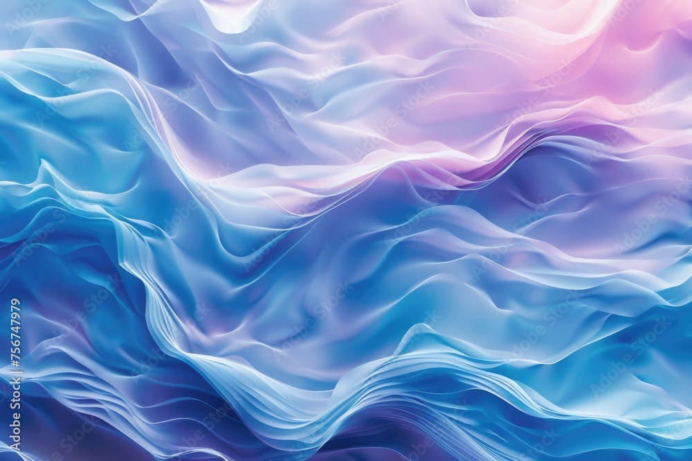 Abstract background with blue and purple waves, suitable for design projects