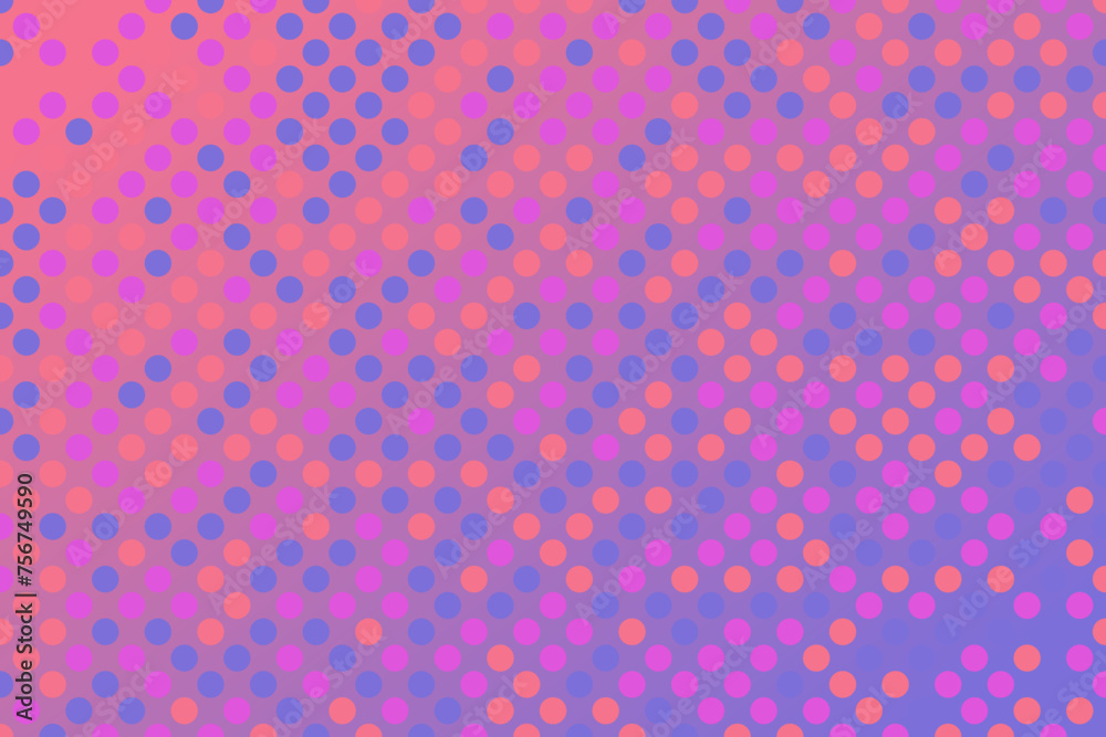 Gradient geometrical circle pattern background - colorful abstract vector design with dots