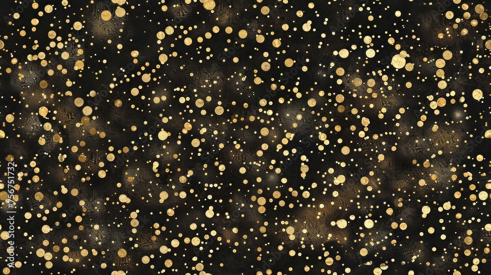 Sparkling Gold Glitter Pattern Tile Generative AI Sparkling Gold Glitter Pattern Tile Generative AI