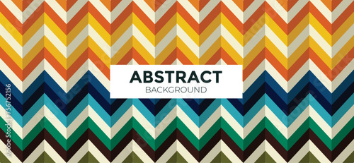 Dynamic geometric colorful background, tribal pattern