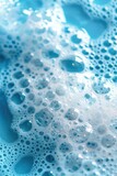 Close up of a foamy blue surface, ideal for backgrounds