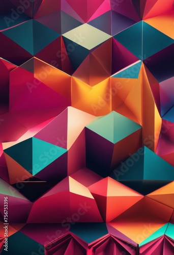 illustration, exploring vivid color gradients geometric shapes forming mesmerizing abstract background, ethereal, mesmerize, explore, otherworldly, bright