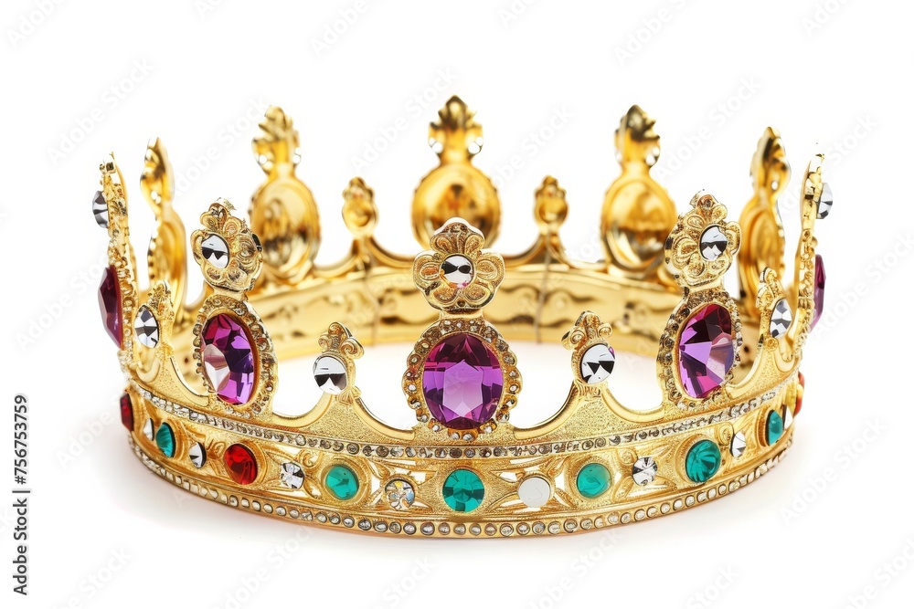 Exquisite Jeweled Gold Crown, Concept for Elegance, Royalty, Rulership, Wealth, Extravagance. Generative AI.
Exquisite Jeweled Gold Crown, Concept for Elegance, Royalty, Rulership, Wealth, Extravagance. Generative AI.