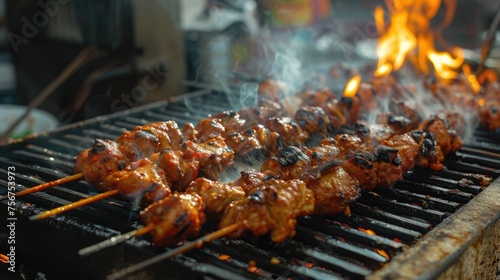 meat on the grill, kitchen environment, artiscan cooking, bbq chicken, halal meat, hand preparing cooking 