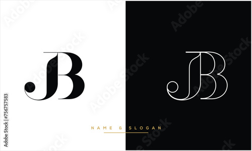 JB, BJ, J, B, Abstract Letters Logo monogram photo