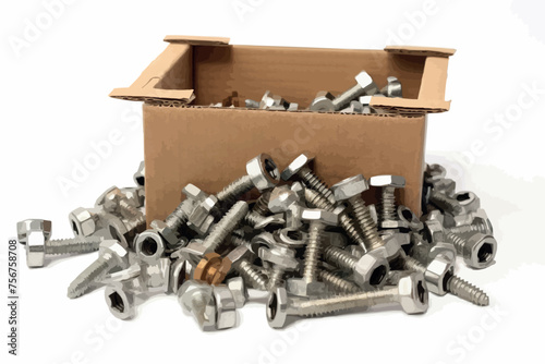 screws nuts bolts washers screws loose in assortment