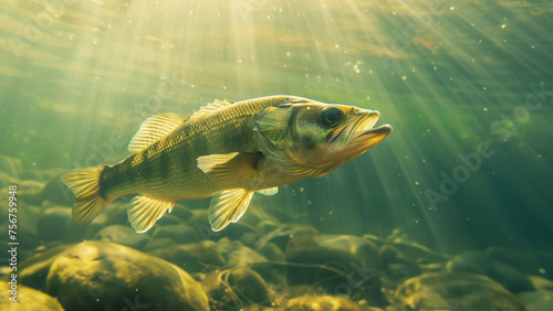 Silver Swimmer: A Walleye’s Journey Through Clear Waters
