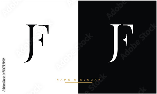 JF, FJ, J, F, Abstract Letters Logo monogram photo