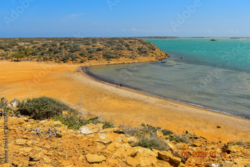 Quadro em tela hermosos parajes en bahia hondita, uribia, la guajira, Colombia