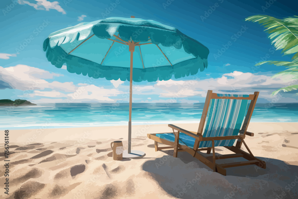 White wooden table and beautiful sea background in summer.