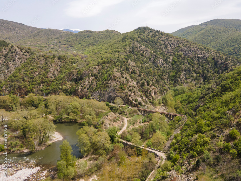 Struma River passing through the Kresna Gorge, Bulgaria
