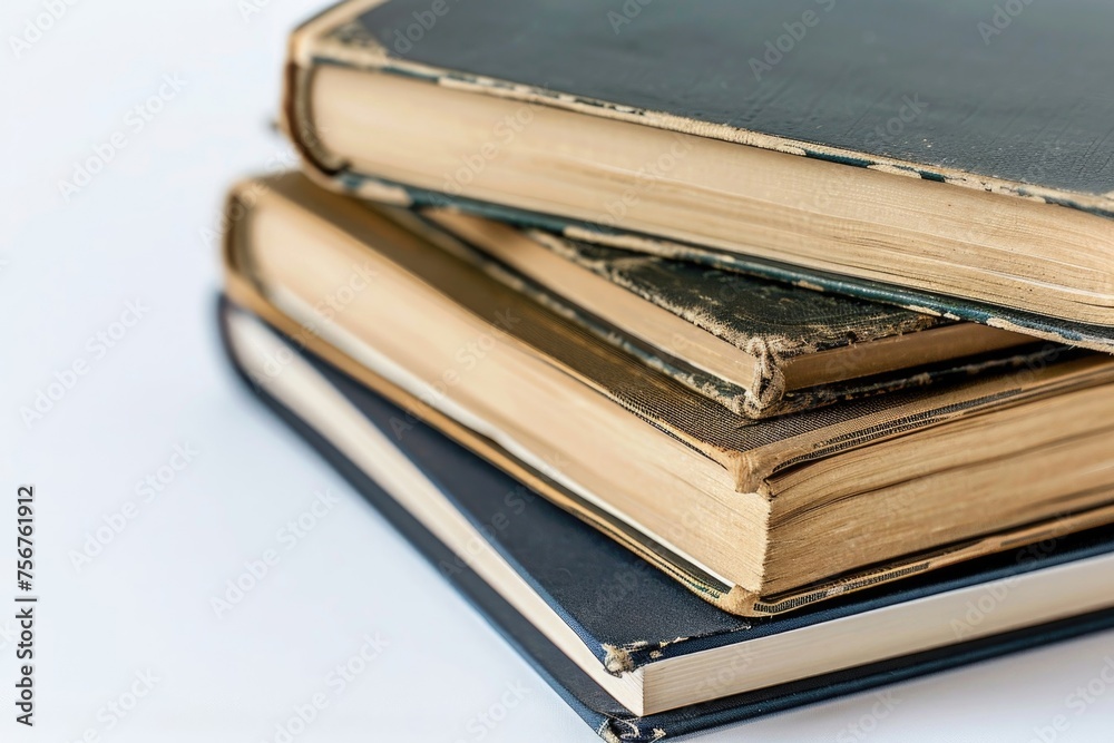A stack of books sitting on top of each other. Suitable for educational and literary themes A stack of books sitting on top of each other. Suitable for educational and literary themes